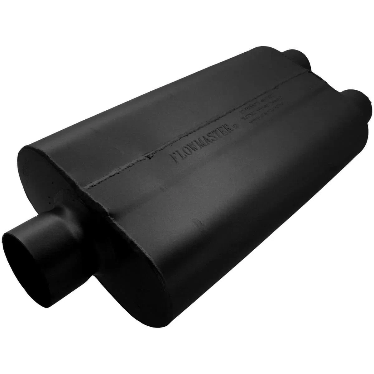 Muffler 50_ Series Delta Flow 3_ Center In_2.5_ Dual Out Moderate